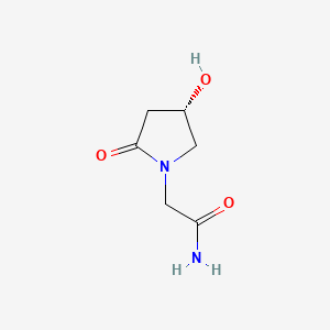 Chemical structure of (S)-Oxiracetam
