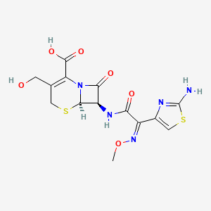 Chemical structure of Desacetylcefotaxime