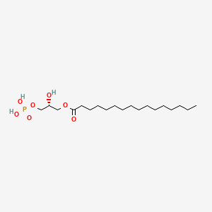 Chemical structure of 1-Palmitoyl-sn-glycerol 3-phosphate