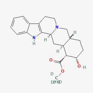 Chemical structure of Yohimbine-13C,d3