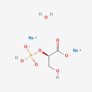Chemical structure of L-2-Phosphoglyceric acid sodium hydrate