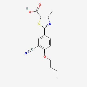 Chemical structure of Febuxostat n-butyl isomer