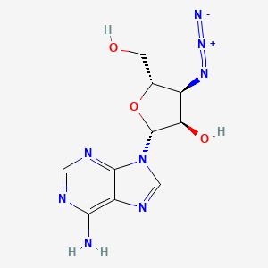 Chemical structure of 3'-Azido-3'-deoxyadenosine