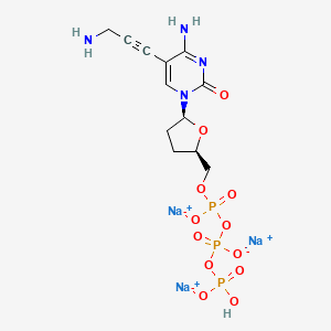 Chemical structure of 5-Propargylamino-ddCTP (trisodium) solution (25mM)