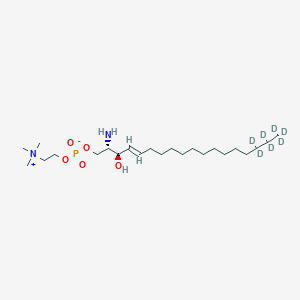 Chemical structure of Sphingosylphosphorylcholine-d7