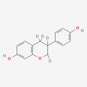 Chemical structure of (±)-Equol-d4