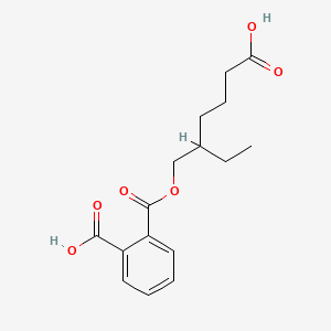 Chemical structure of Mono(5-carboxy-2-ethylpentyl) phthalate