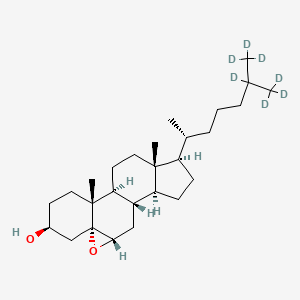 Chemical structure of Cholesterol-5α,6α-epoxide-d7