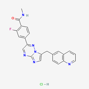 Chemical structure of Capmatinib HCl