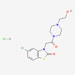 Chemical structure of Tiaramide hydrochloride