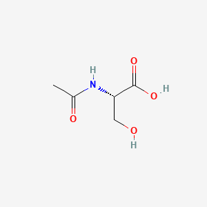 Chemical structure of Acetylserine