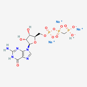 Chemical structure of 6-Me-ATP (trisodium) solution (100mM)