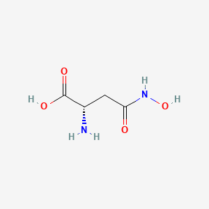 Chemical structure of beta-Aspartylhydroxamic acid
