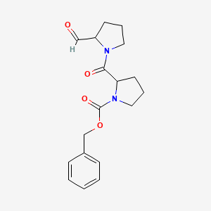 Chemical structure of Z-Pro-Pro-CHO