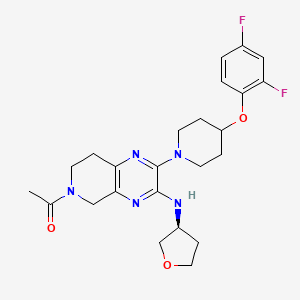 Chemical structure of (S)-CVN424