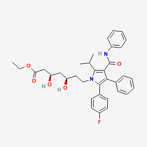 Chemical structure of Atorvastatin ethyl ester