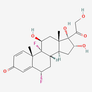 Chemical structure of Fluocinolone