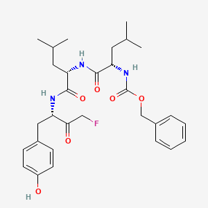 Chemical structure of Z-LLY-FMK