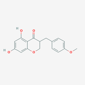 Chemical structure of 3,9-Dihydroeucomin