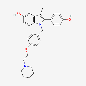 Chemical structure of Pipendoxifene