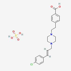 Chemical structure of BM 15766 sulfate