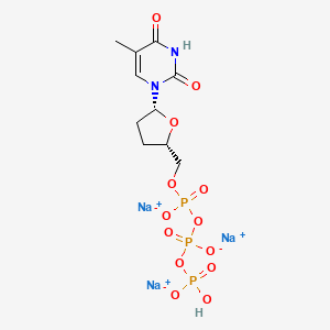 Chemical structure of ddTTP (trisodium) solution (100mM)