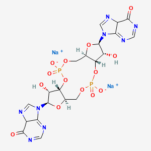 Chemical structure of C-di-IMP disodium