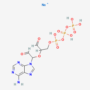 Chemical structure of Oxidized ATP trisodium salt