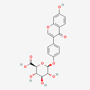 Chemical structure of Daidzein 4'-O-glucuronide