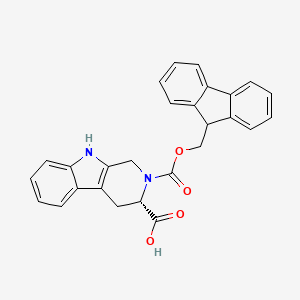 Chemical structure of Fmoc-Tpi-OH