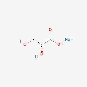 Chemical structure of D-Glyceric acid sodium
