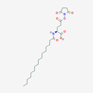 Chemical structure of Pal-Glu(OSu)-OH