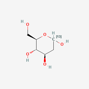 Chemical structure of 2-Deoxy-D-glucose-13C