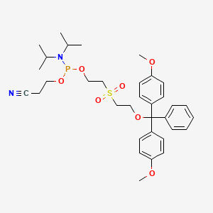 Chemical structure of 2-O-DMT-Sulfonyldiethanol phosphoramidite