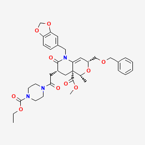 Chemical structure of TAMRA-PEG4-acid