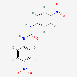 Chemical structure of 4,4'-Dinitrocarbanilide-d8
