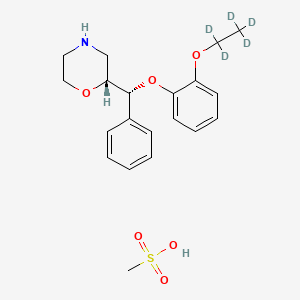 Chemical structure of Reboxetine-d5 mesylate