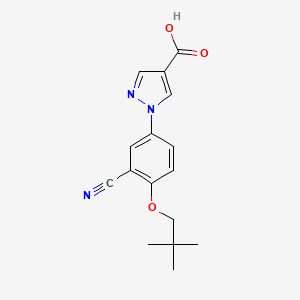 Chemical structure of Niraxostat