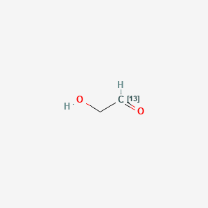 Chemical structure of Glycolaldehyde-1-13C