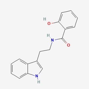 Chemical structure of N-Salicyloyltryptamine