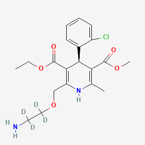Chemical structure of Levamlodipine-d4