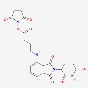 Chemical structure of Pomalidomide-C3-NHS ester