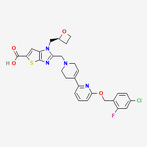 Chemical structure of GLP-1R agonist 17
