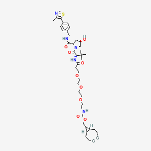 Chemical structure of (S,R,S)-AHPC-C2-PEG3-BCN