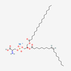 Chemical structure of 18:0,18:1 PS sodium