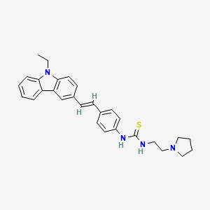 Chemical structure of Aβ1-42 aggregation inhibitor 1