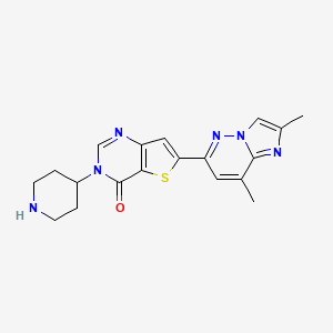 Chemical structure of RNA splicing modulator 3