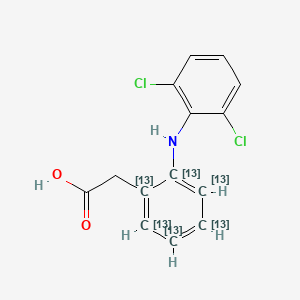 Chemical structure of Diclofenac-13C6