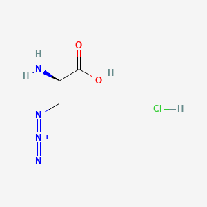Chemical structure of 3-Azido-D-alanine hydrochloride
