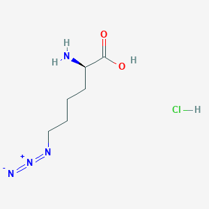 Chemical structure of 6-Azido-D-norleucine HCl